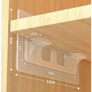 Suporte Adesivo para Prateleira Plástico Kit 10 peças em Oferta na Shopee