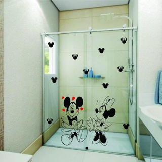 Adesivo para Box de Banheiro Mickey e Minnie | Vidros | Paredes