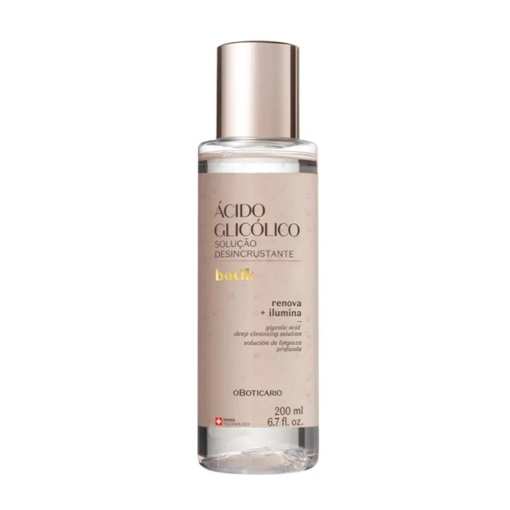 Solução Desincrustante Ácido Glicólico Botik O Boticário 200ML | Shopee ...
