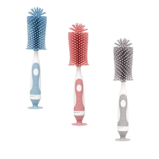 Escova De Mamadeira Em Silicone Com Limpador De Bico Buba