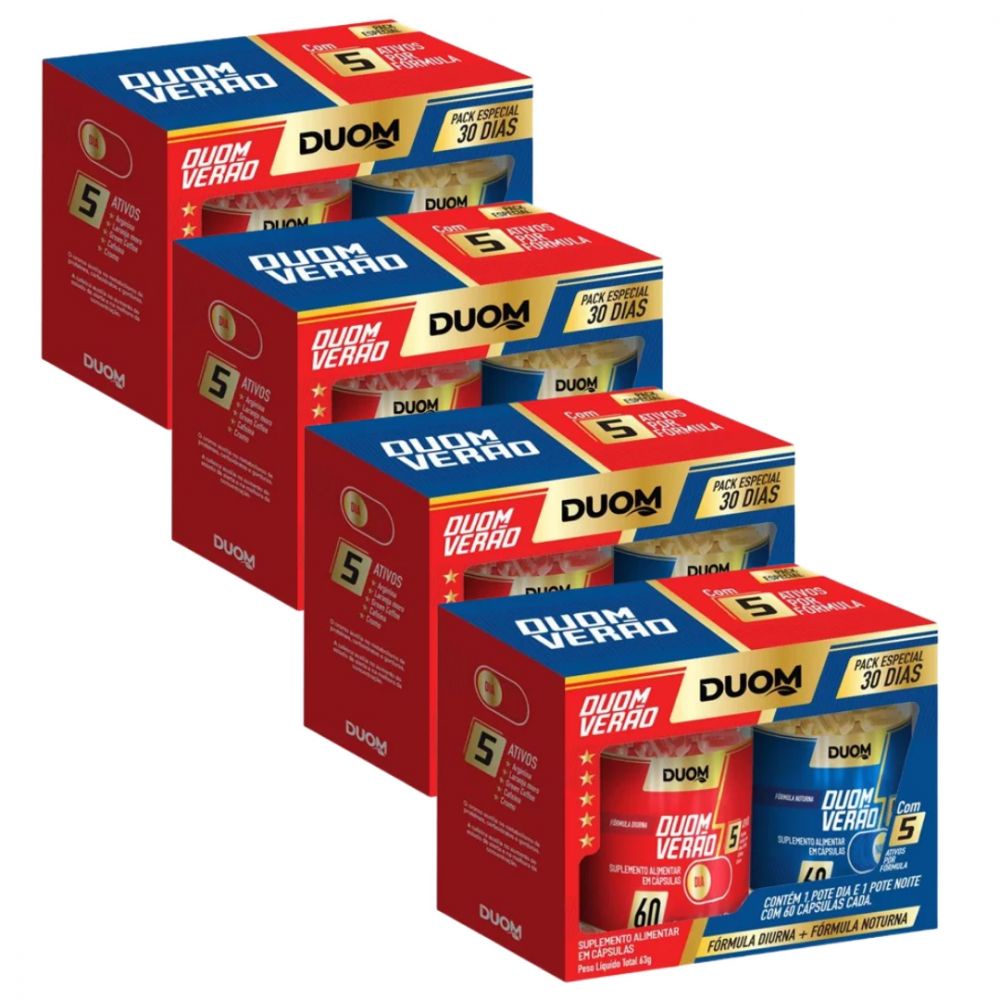 Pakit com 4 de 480 Caps Ck Especial Duom Verão Dia e Noite Totals (5 ...
