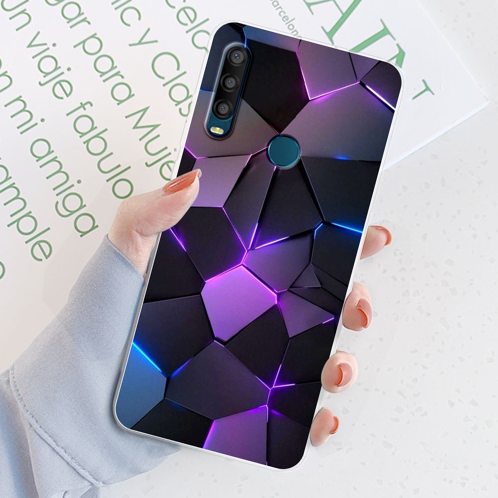 DQG Cover per Alcatel 3L 2020 + Pellicola Protettiva in Vetro