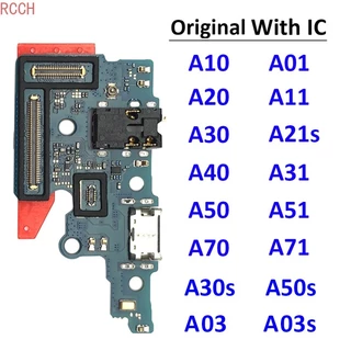Flex De Carregamento USB Original Para Samsung A10 A20 A30 A50 A70 A01 A11 A31 A51 A21s A03 Conector De Porta Dock