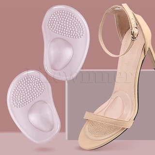 Palmilhas De Silicone Transparente Macio Para Pés Dianteiros Sandálias Femininas Sapatos De Salto Alto Cuidados Com Os Absorção De Choques Almofadas De Alívio Da Dor Antiderrapantes Meia Palmilha Auto-Adesiva