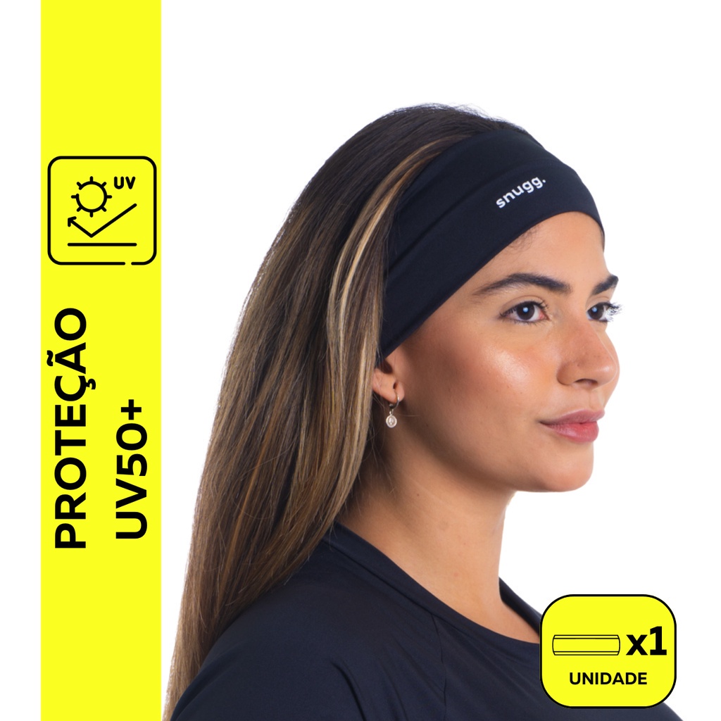 Faixas de Cabelo Headband Tiara Elástica Esportiva Proteção Solar UV50