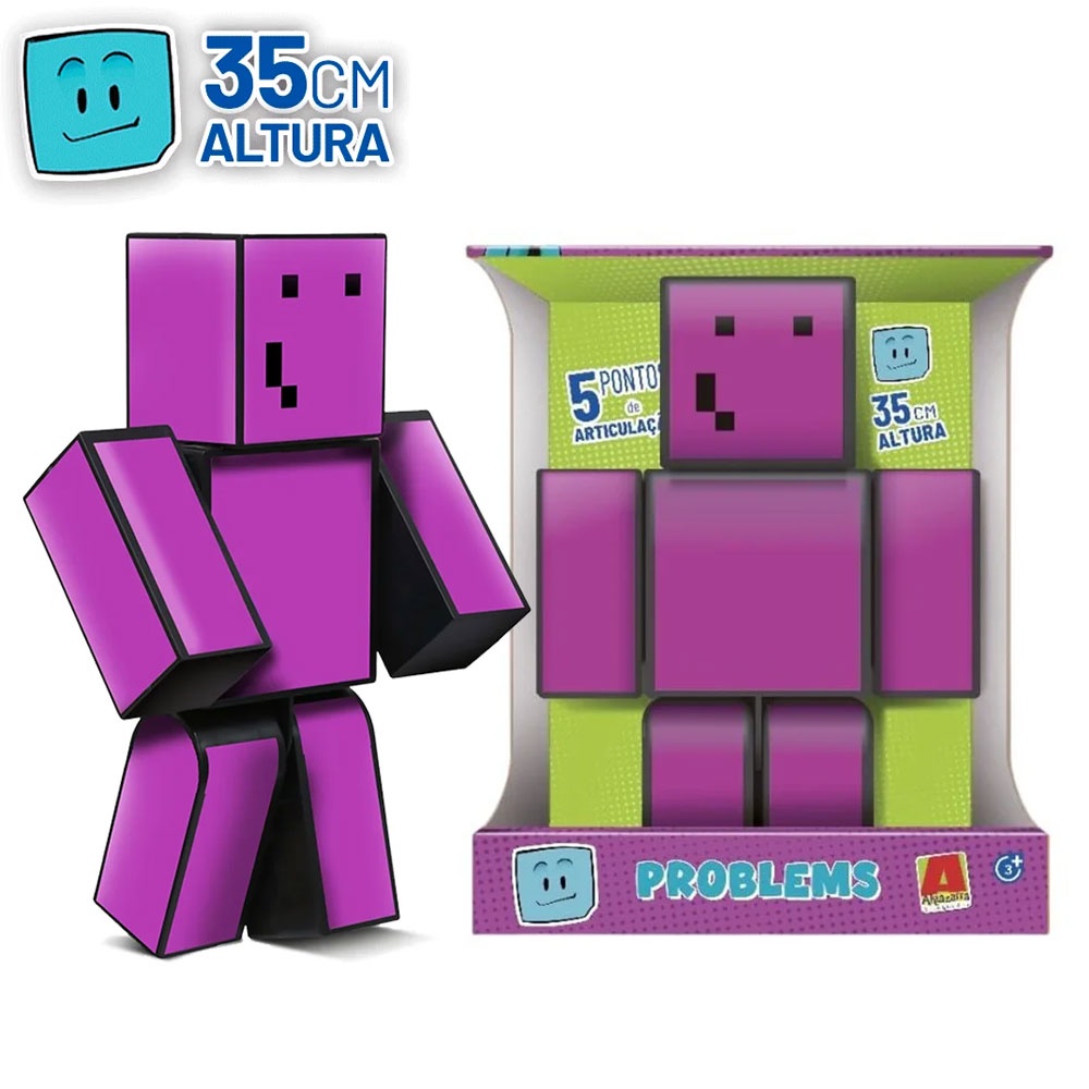 Boneco Mel Problems Grande - 35cm - Minecraft - Algazarra