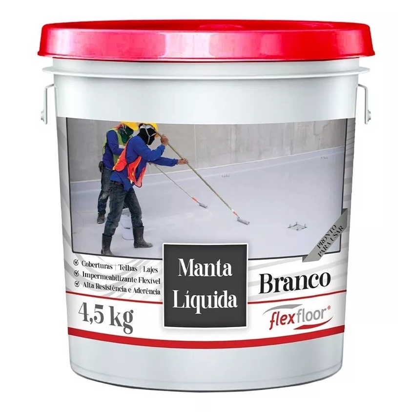 Manta Líquida Impermeabilizante Branca Flexfloor 4,5kg