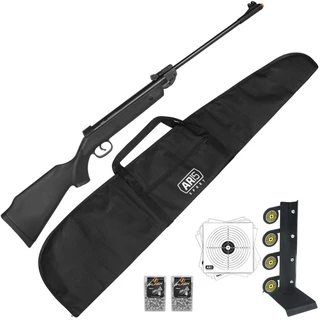 Espingarda 5.5Pressão QGK 14 Black + Capa Acol/ + Alvo Metal