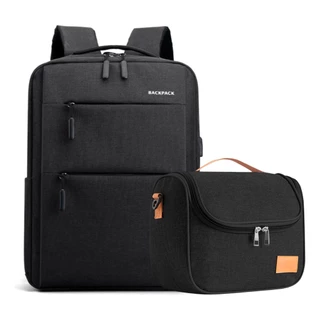Kit Mochila e Marmiteira USB Térmica Lancheira Notebook Luxo Espaçosa Resistente Carrega Alimentos