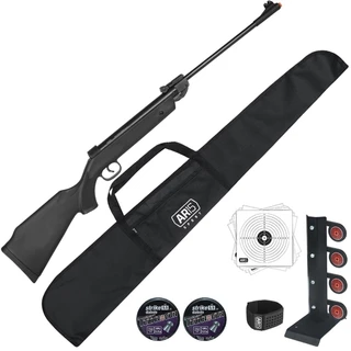 Espingarda 5.5Pressão QGK 14 Black +Capa Simples+ Alvo Metal