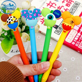 Disney Cute Mickey10Pcs Caneta Gel Conta Mão Preta Mickey Mouse Office Assinatura Escolar Alunos Kawaii Estacionador De Escrita