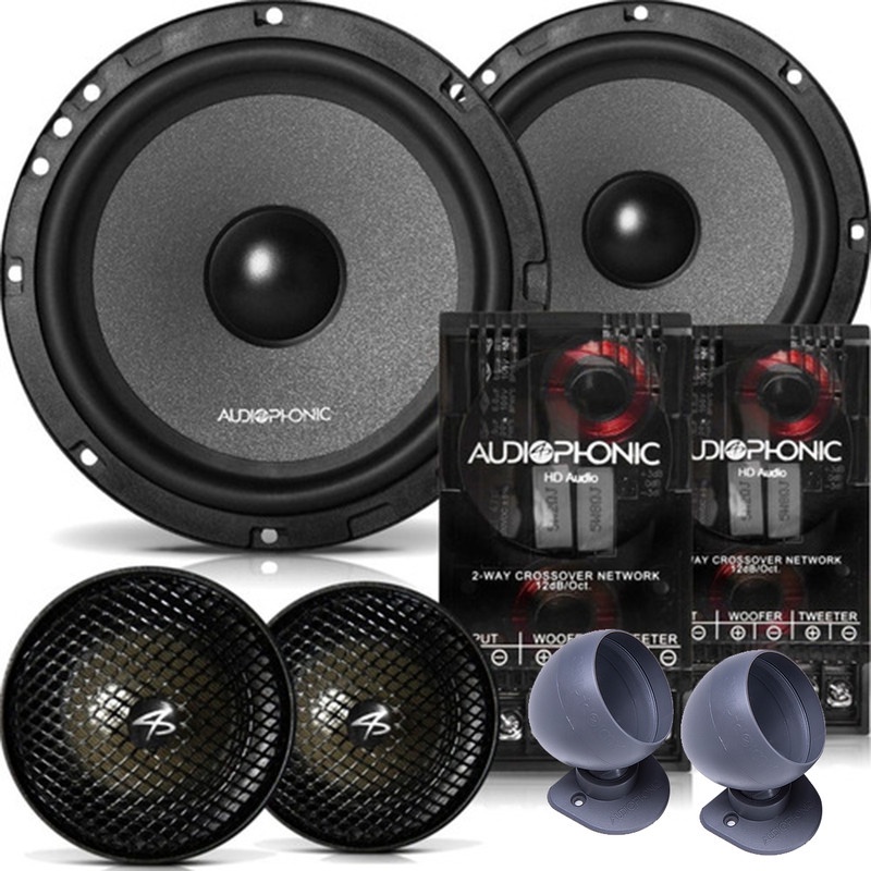 Alto Falante Audiophonic Kit 2 Vias Club Kc 6.3 ( 6 Polegadas / 160w )
