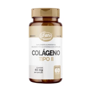 Suplemento Alimentar Colágeno Tipo Ii com Vitamina D 60 Cápsulas Unilife em Oferta na Shopee