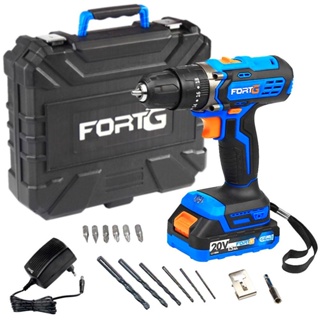 Furadeira Parafusadeira de Impacto 3/8 Pol. 20V Maleta/Acess