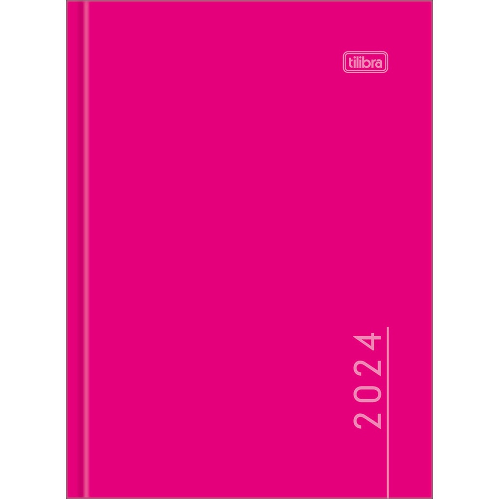 Agenda Pepper Rosa 2024 Tilibra Elêgancia Funcional / Diaria ...