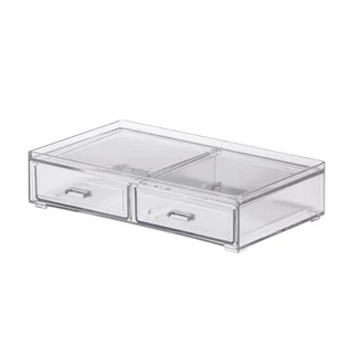 Organizador de Maquiagem 02 gavetas Acrílico Paramount