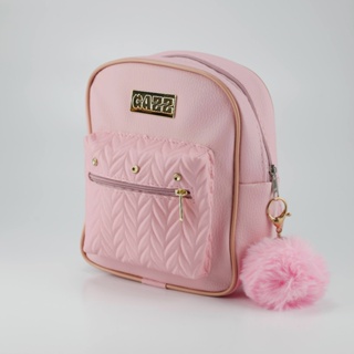 Mochila Feminina Pequena Bolsa Barata Couro Pequena Mini Preta Top