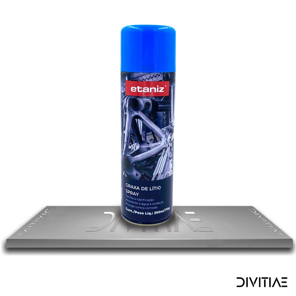 Graxa Azul De Lítio Spray 300ml Etaniz