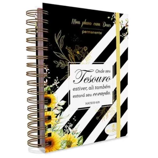 Meu Plano Com Deus Tesouro | Planner Devocional Capa Dura em Oferta na Shopee
