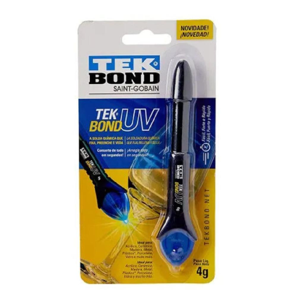 Super Cola Caneta UV 4g Solda Quimica TekBond