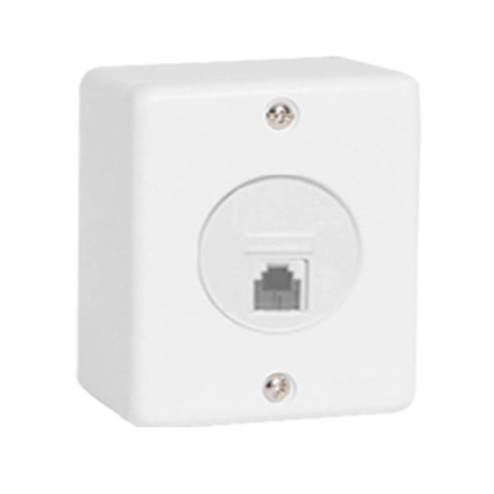 Tomada De Telefone RJ11 Sobrepor Sistema X Canaleta Box | Shopee Brasil