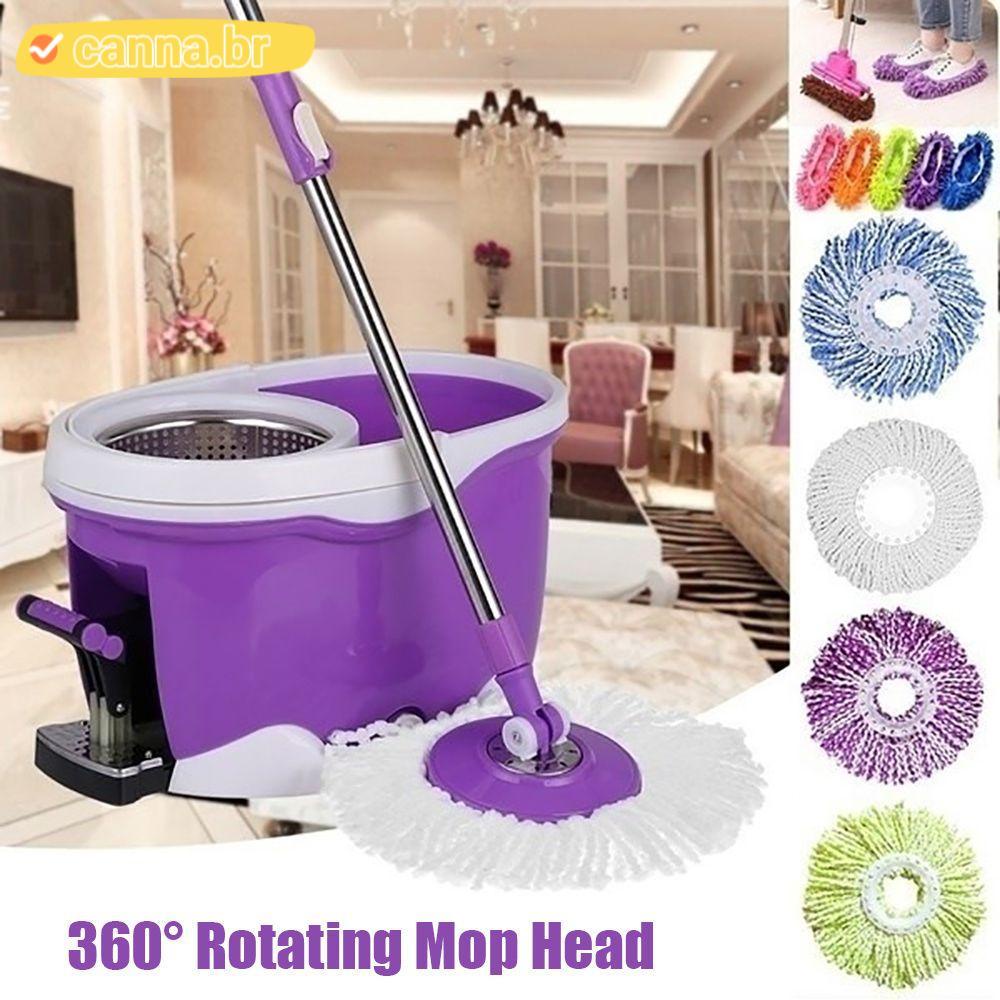 CANNA Mop Head Suprimentos De Cozinha 360 ° Escova Rotativa De Microfibra Doméstica