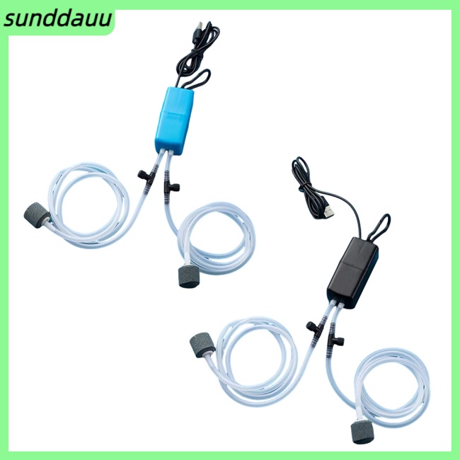 ki Mini Aquário Kit Bomba De Ar Para Oxigênio Com Pedra Silenciosa Alta Energia Eficiente USB Tanque De Pesca Filtro