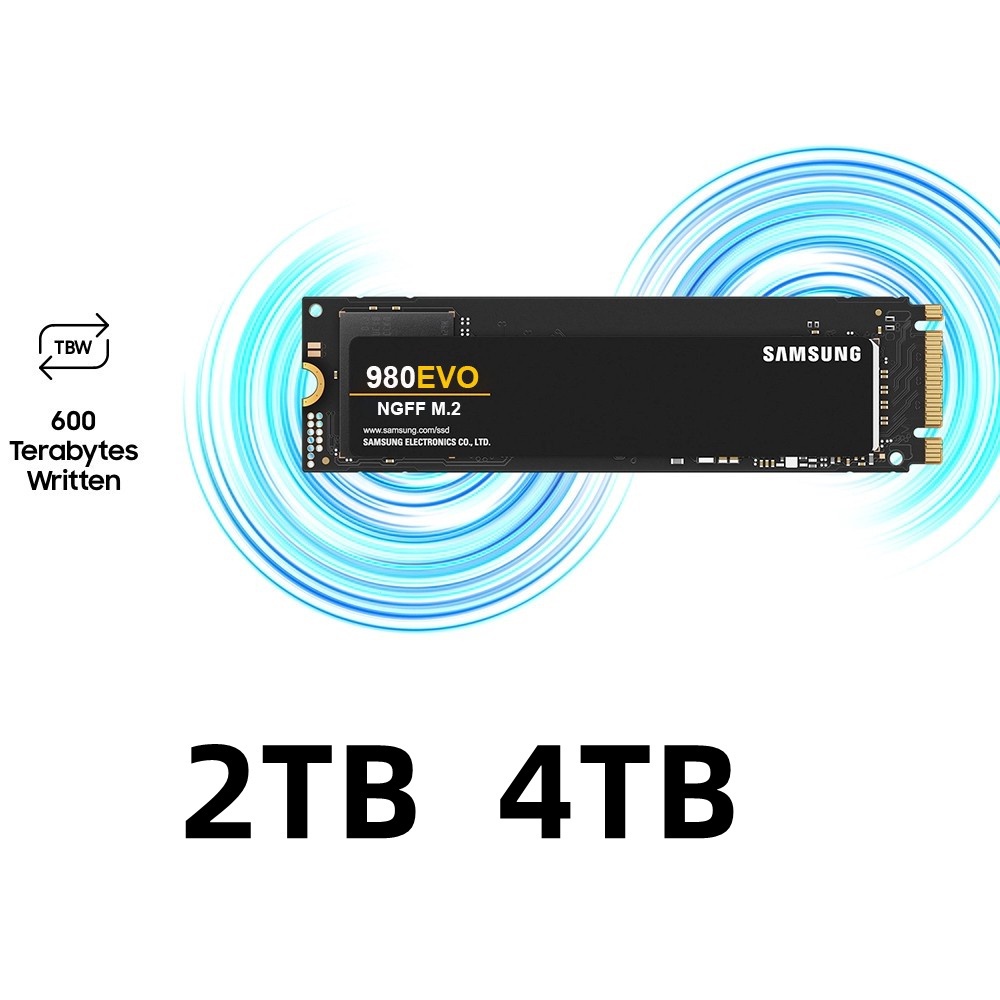 Samsung SSD 980 evo NGFF M . 2 Graus M2 2280 TLC pcie Gen 3.0X4 , NGFF1.4 4TB 2TB