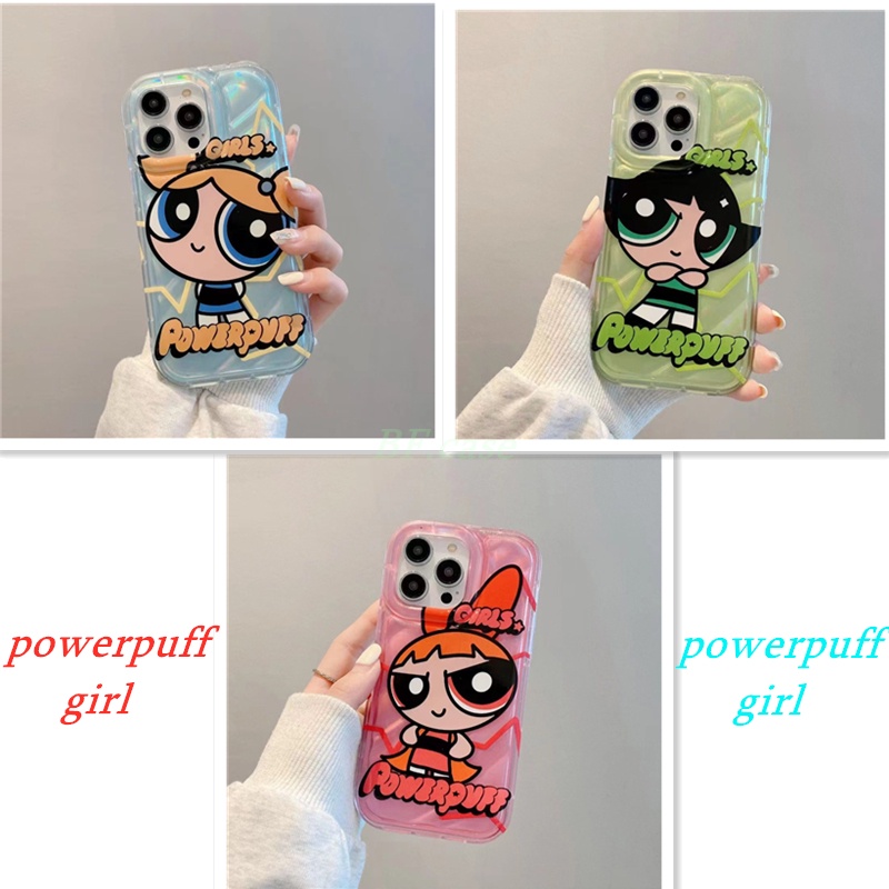 (powerpuff Girl) Caixa Do Telefone TPU Macia Para IPhone 14 13 12 11 Pro Max XR XSMAX 6 7 8 Mais De Proteção Anti-Queda