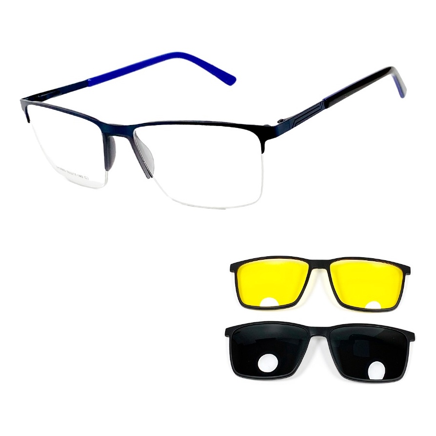 Armação Masculino Com Nylon Sem Plaqueta Com 2 Lentes