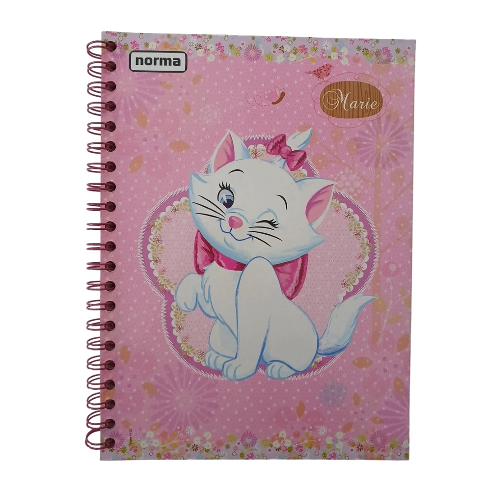 Caderno de Desenho Capa Mole Flexível com 96 folhas - Gatinha Marie