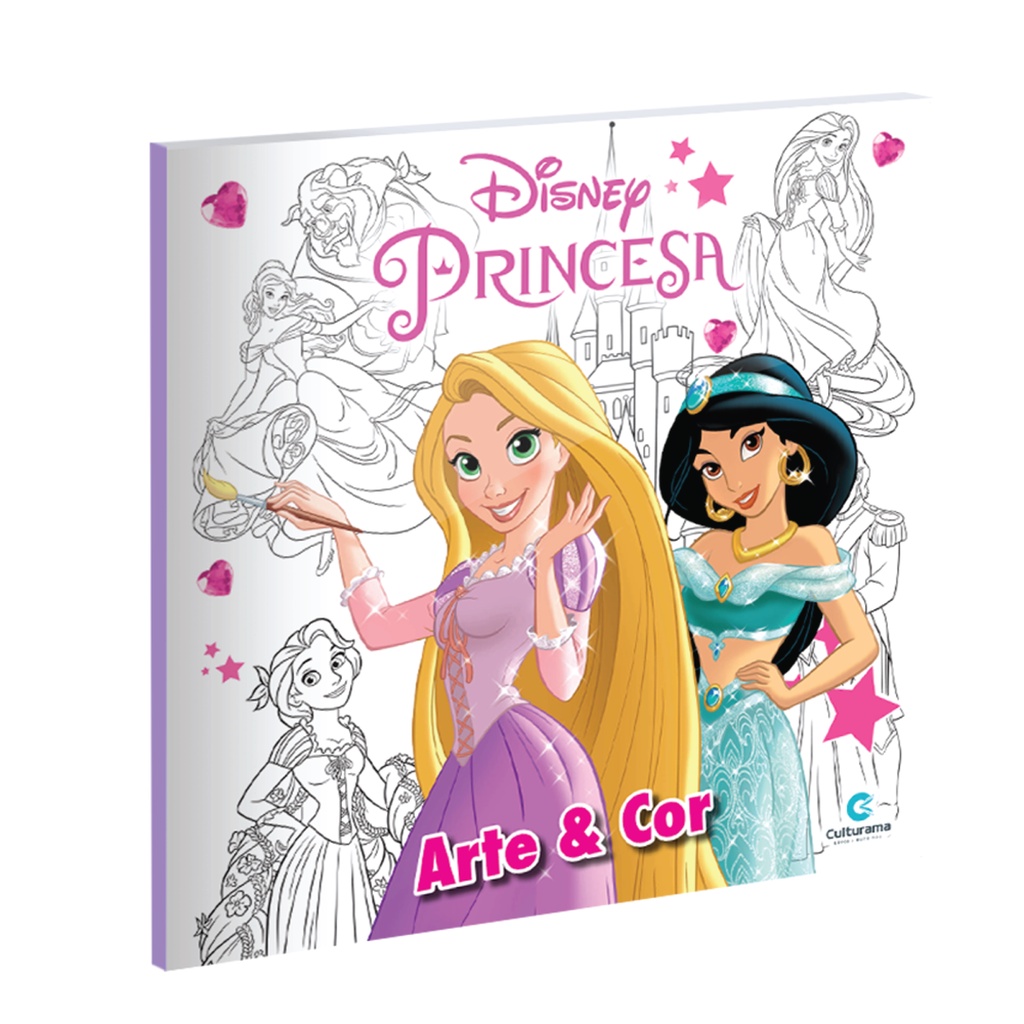 Livro 365 Desenhos Para Colorir - Disney Princesas - Culturama - Real  Brinquedos