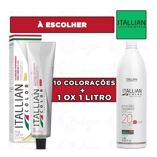 10 Colorações Itallian Color + Oxidante 1LT