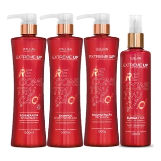 Kit Itallian Hairtech Profissional Extreme-up Reconstrução