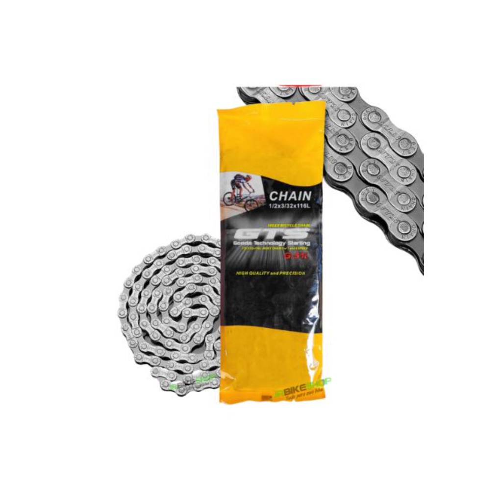 Corrente Gts G-51l Index Prata 7/8 Velocidades 116 Elos