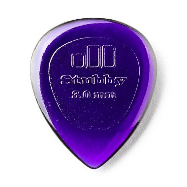 Palheta Dunlop Stubby Jazz 3,00mm Roxo
