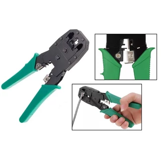 ALICATE DE CRIMPAR PLUGUES RJ45 E RJ11 E DESENCAPAR FIOS
