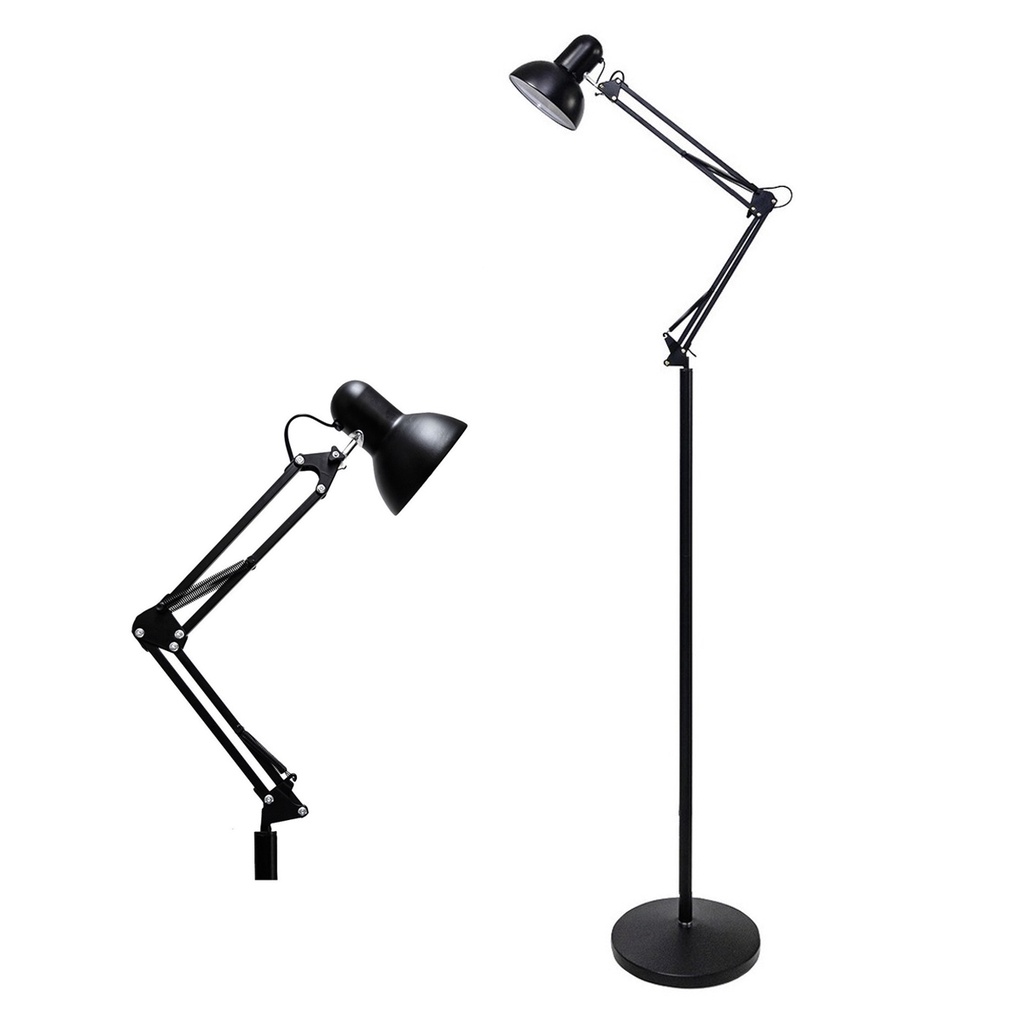 Luminaria Chao Articulavel Flexivel Piso Abajur Pedestal Lustre Sala