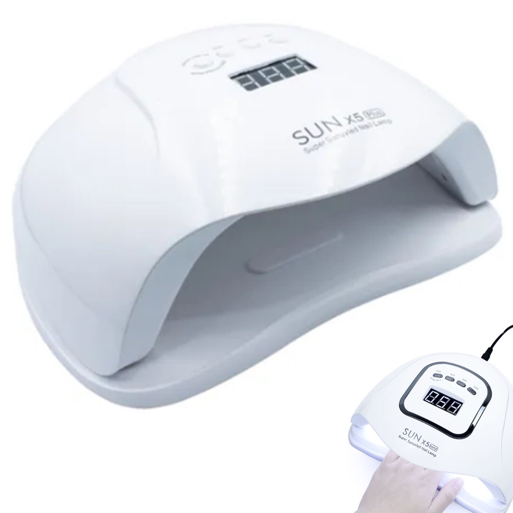 Secadora de Unhas Gel Cabine Forno Fibra Acrígel Sun 5x Plus Estufa 24 ...