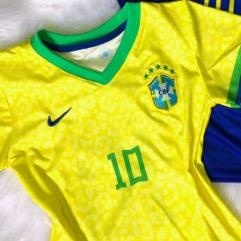 Camisa Feminina Brasil Copa América 2019 Amarela - Moda Favela