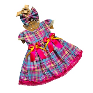 Conjunto Xadrez Festa Junina - Duda Baby Luxo