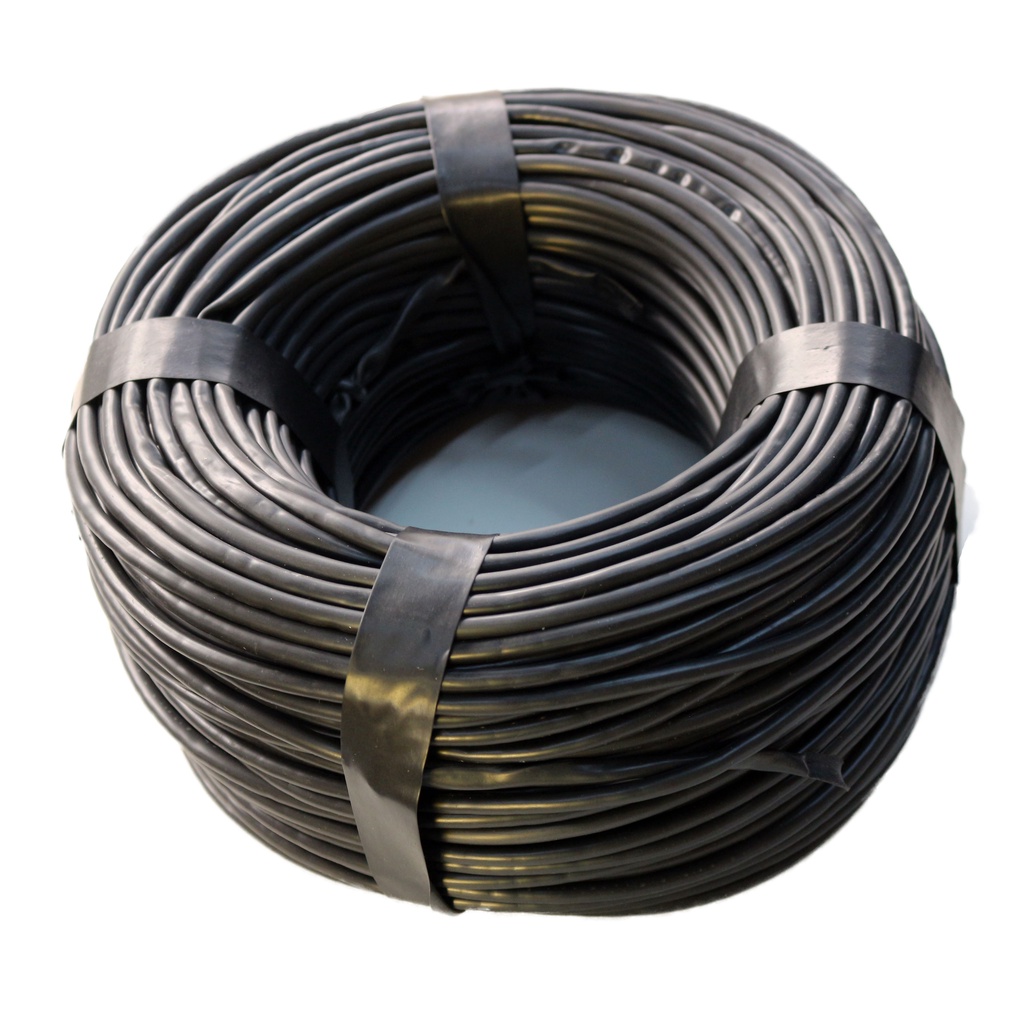 Espaguete Tubo Isolamento Liso 4mm - 100 Metros - Pvc Preto