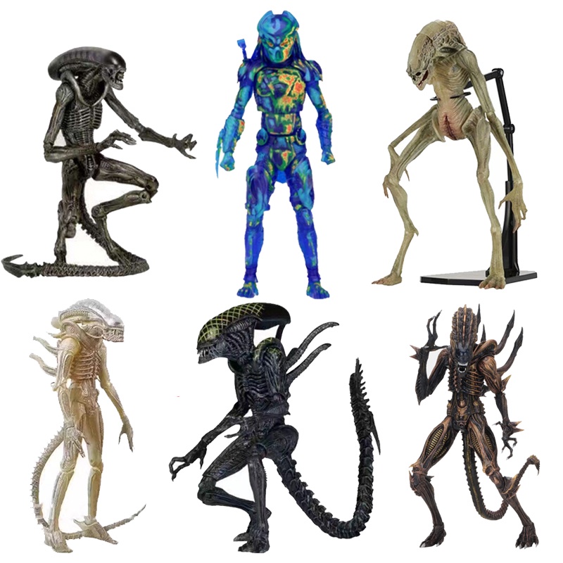 NECA Alienígena Vs Predador Extraterrestre Cão Facehugger Xenomorph Recém-Nascido Figuras De Ação Modelo De Figura