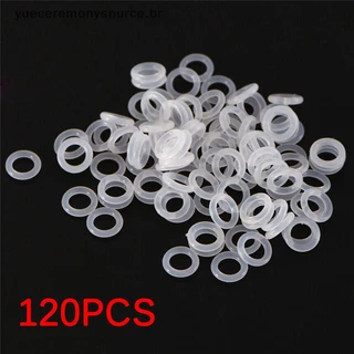 【 yueceremony 】 120Pcs Amortecedores De O-Ring De Borracha De Silicone Para Chave Branco Teclado MX Cherry .