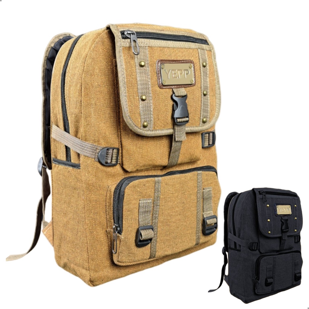 Mochila Unissex Militar Lona Alça Bolsos Resistente | Shopee Brasil