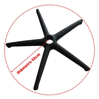 Base Estrela Cadeira de escritório Suporta até 120 kg Aranha Penta Pé Cad. Secretária Executiva