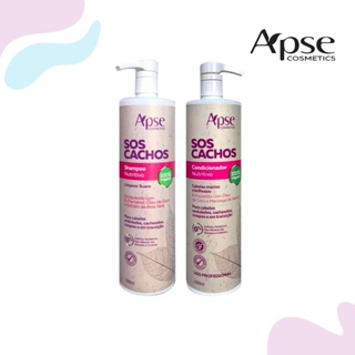 Kitão Cachos Low Poo 1000 ml - Shampoo e Condicionador (2 ITENS)
