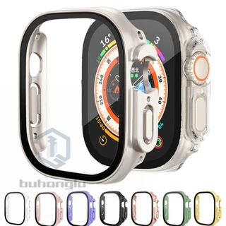 Capa Bumper com Pelicula Vidro Protetor tela Compativel Apple Watch 8 Ultra 49mm