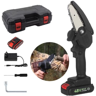 Mini Moto Serra Elétrica A Bateria Lítio 48v Bivolt Portátil Corta Tudo Premium