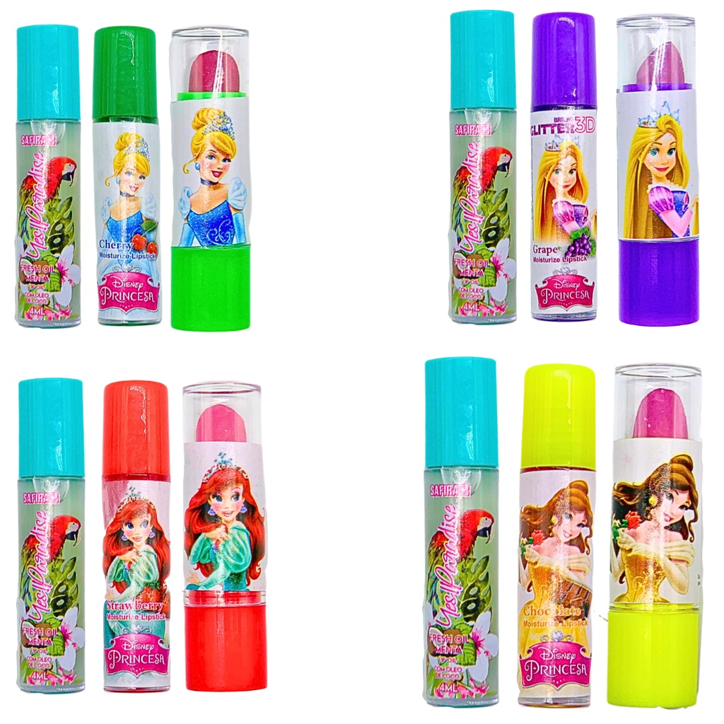 Kit Para Lábios Princesas da Disney | Shopee Brasil